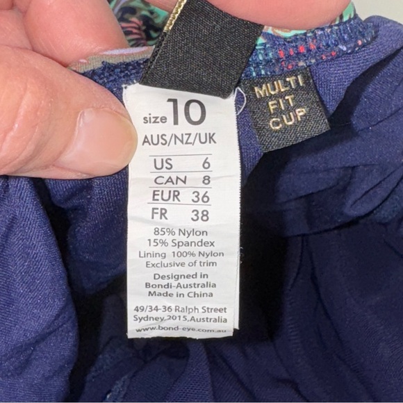 Bond Eye Two Piece Tankini Swim Top and Bottoms Size 6 - Picture 13 of 15